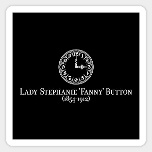 Lady Fanny Button - Ghosts - white Magnet